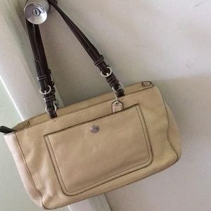 Coach Pebble Leather Shoulder Bag
